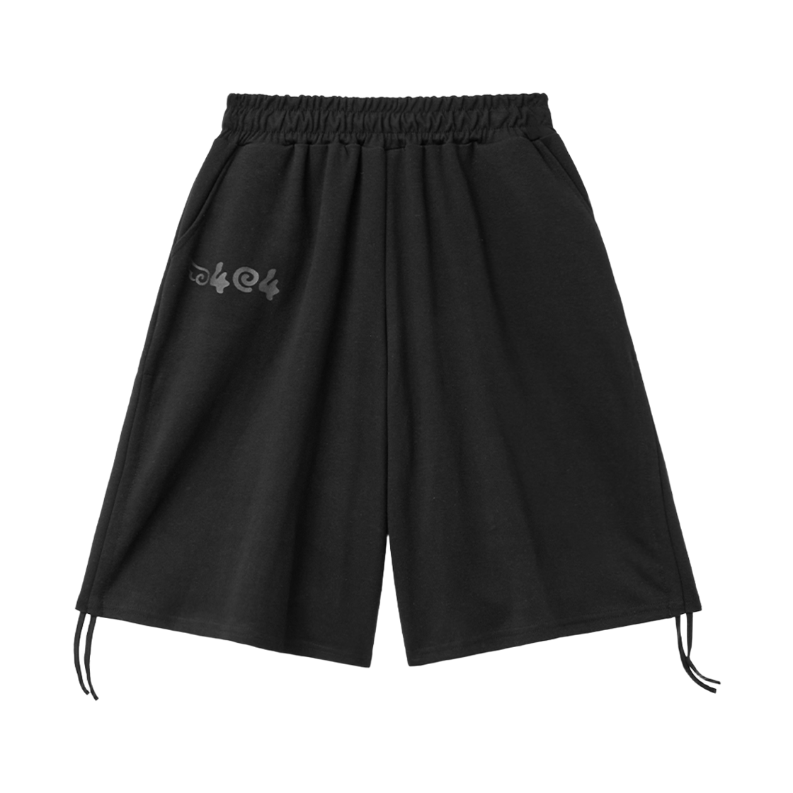 슬릭글로우 사이드 셔링 버뮤다 스웨트 팬츠 블랙(SLEEKGLOW Side Shirring Bermuda Sweat Pants Black)