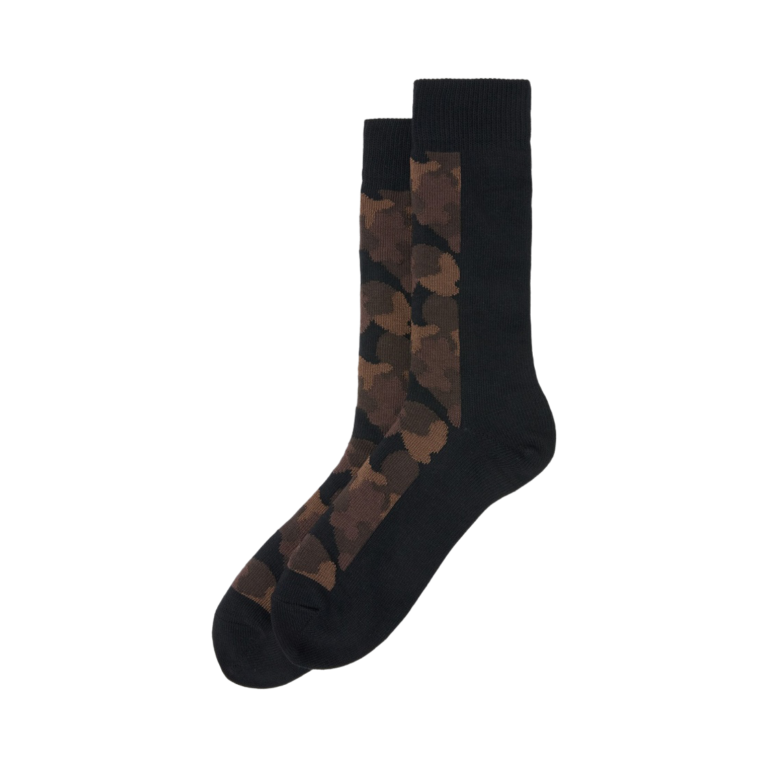 CALAX26108BRX Customellow Camouflage Socks Brown