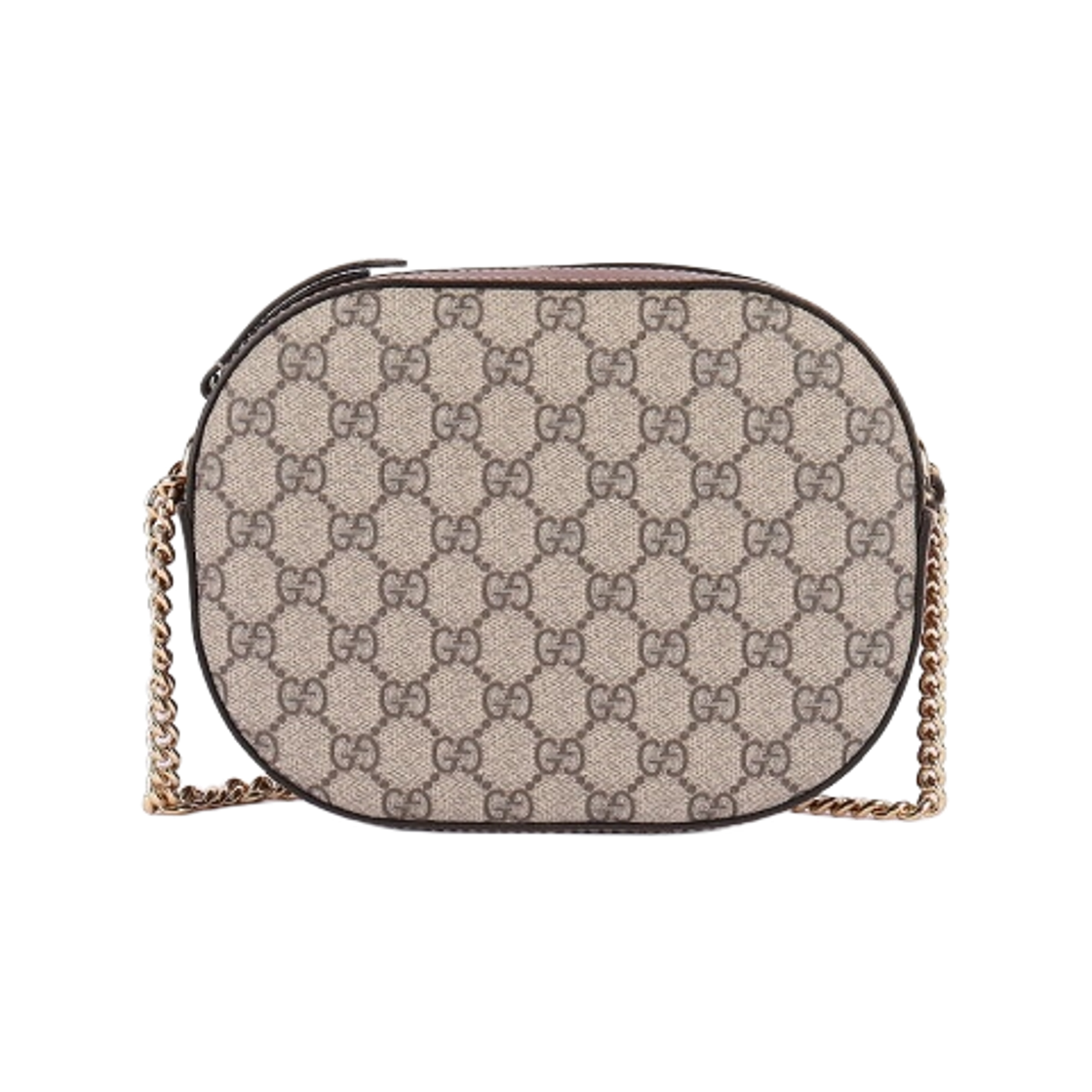 구찌 GG 슈프림 미니 크로스바디 체인백 베이지 에보니(Gucci GG Supreme Mini Crossbody Chain Bag Beige Ebony) - 1