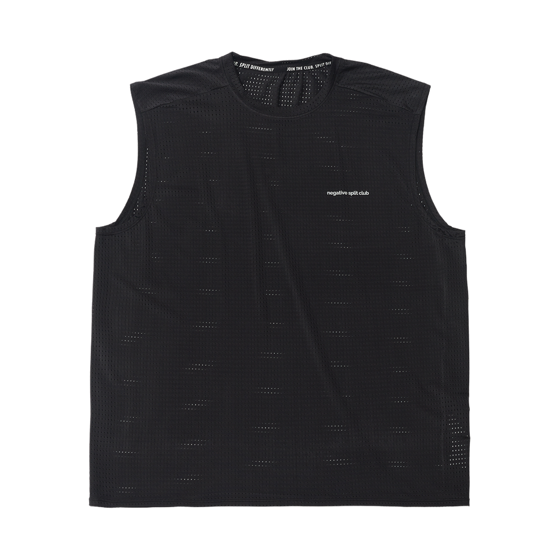 네거티브 스플릿 클럽 에어벤트 솔리드 싱글렛 블랙(negative split club AirVent Solid Singlet Black)