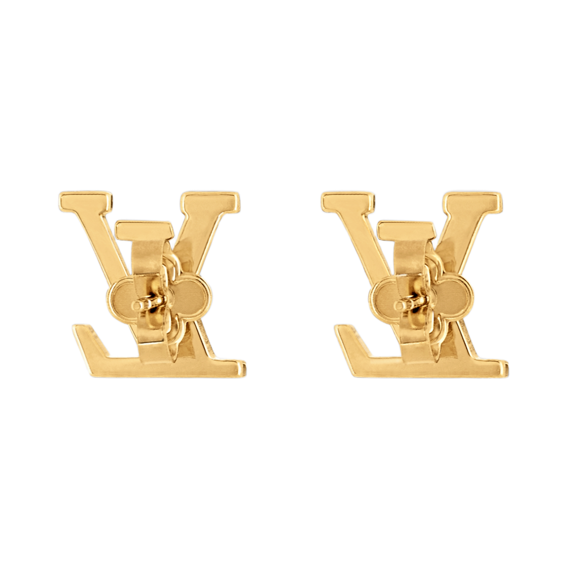 (W) 루이비통 LV 아이코닉 에나멜 이어링 화이트((W) Louis Vuitton LV Iconic Enamel Earrings White) - 2