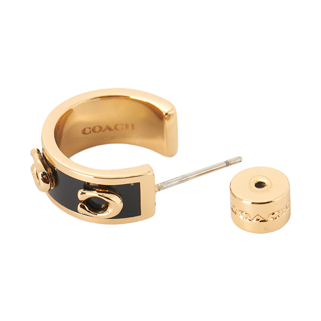 [15% 쿠폰] (W) 코치 오레치니 이어링 골드 블랙([15% 쿠폰] (W) Coach Orecchini Earrings Gold Black) - 5