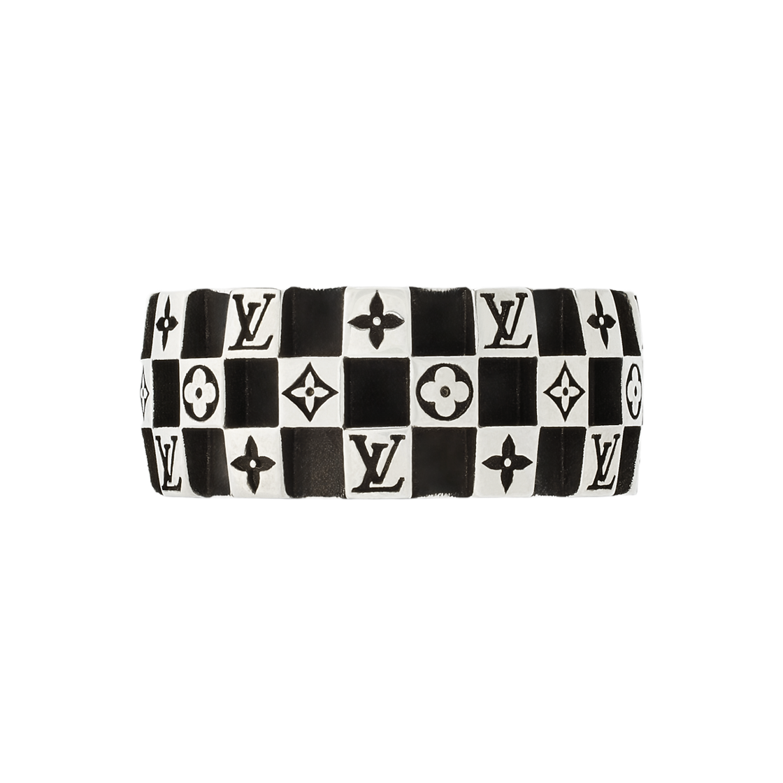 M1793S/M1793M/M1793L Louis Vuitton LV Damier Ring Silver