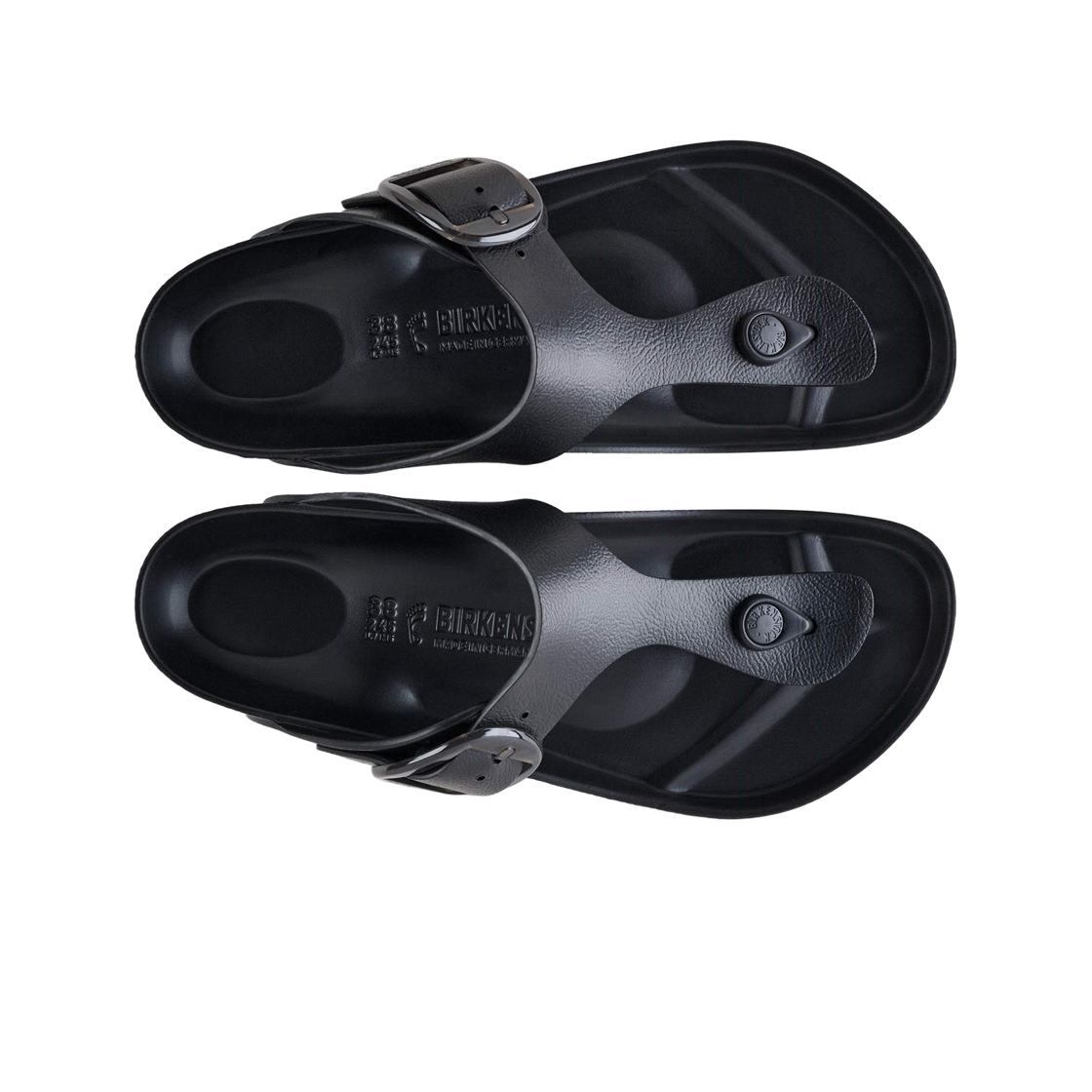 (W) 버켄스탁 지제 빅 버클 에바 블랙 - 레귤러((W) Birkenstock Gizeh Big Buckle Eva Black - Regular) - 2