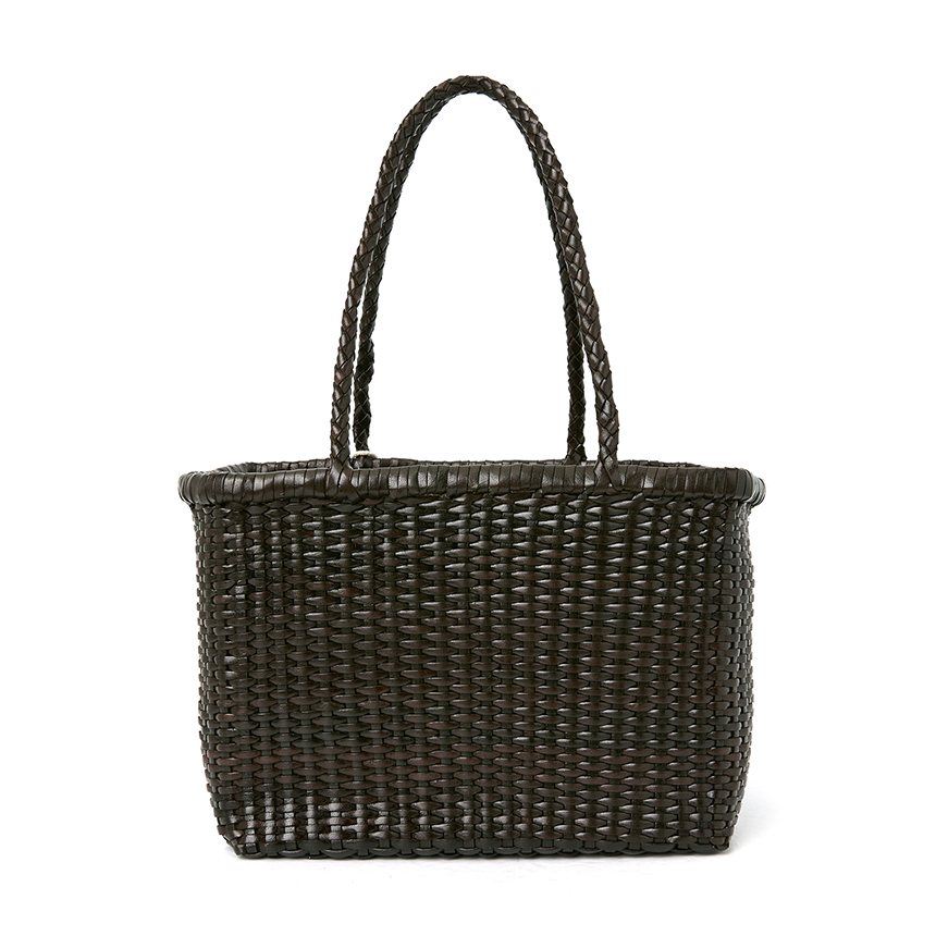 [15% 쿠폰] (W) 드래곤디퓨전 B 위브 스몰 바스켓백 브라운([15% 쿠폰] (W) Dragon Diffusion B Weave Small Basket Bag Brown) - 2