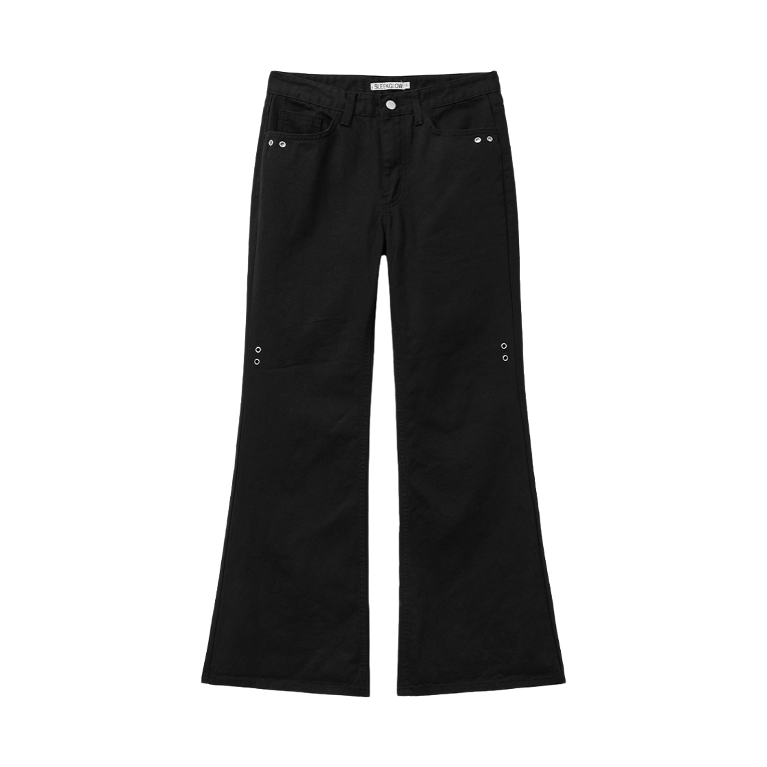 슬릭글로우 스타 아일렛 부츠컷 팬츠 블랙(SLEEKGLOW Star Eyelet Bootscut Pants Black) - 2