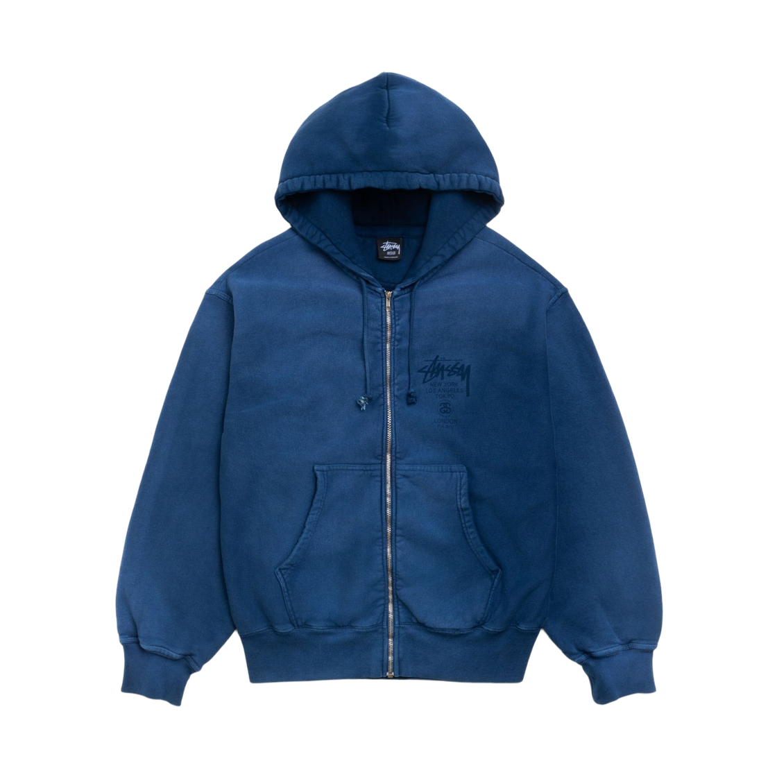 스투시 롱 하울 집 후디 네이비 | Stussy | KREAM