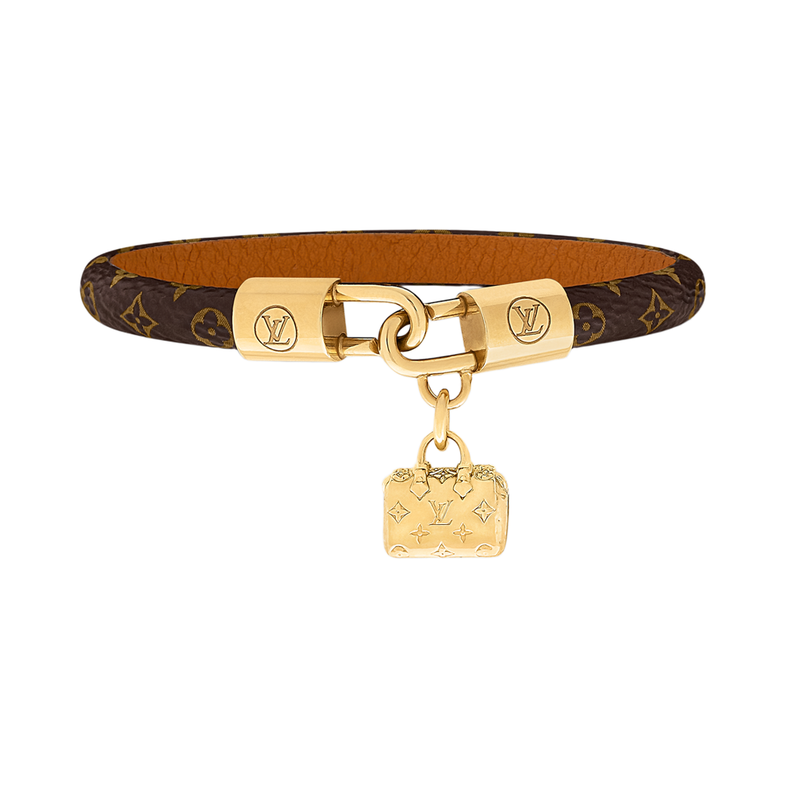 M4142F/M4142E (W) Louis Vuitton Speedy Charm Bracelet Monogram Gold