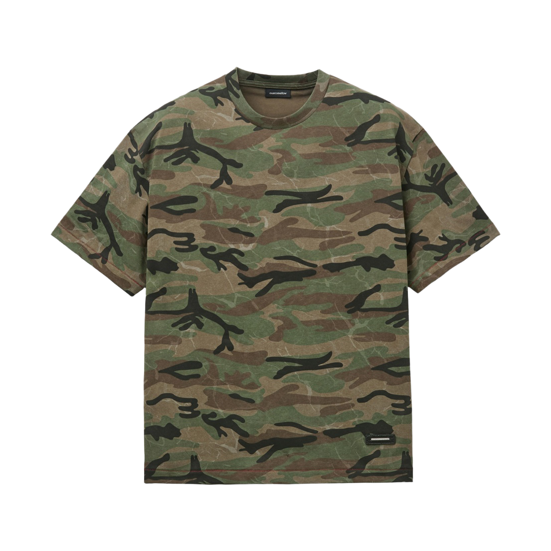 CWTAM26421GRX Customellow Camo T-Shirt Green