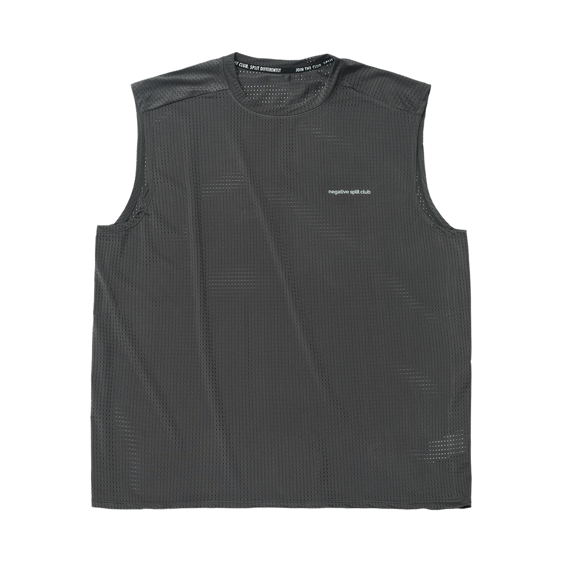 네거티브 스플릿 클럽 에어벤트 솔리드 싱글렛 차콜(negative split club AirVent Solid Singlet Charcoal) - 1