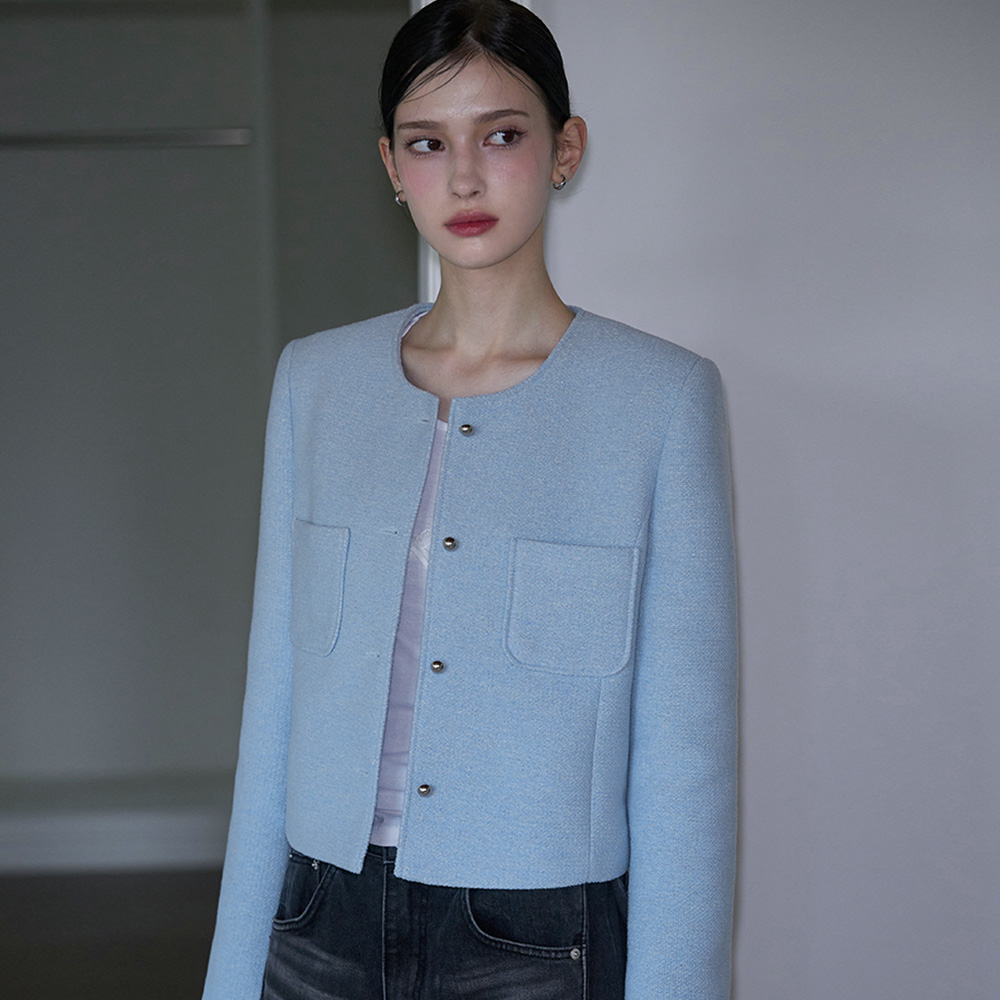로제프란츠 포켓 트위드 자켓 스카이 블루(Rosefrantz Pocket Tweed Jacket [Sky Blue]) - 2