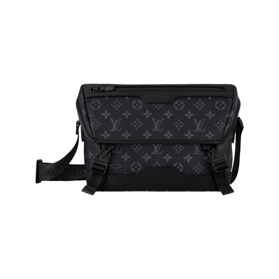 M12517 Louis Vuitton Messenger Voyage PM Monogram Eclipse Coated Canvas