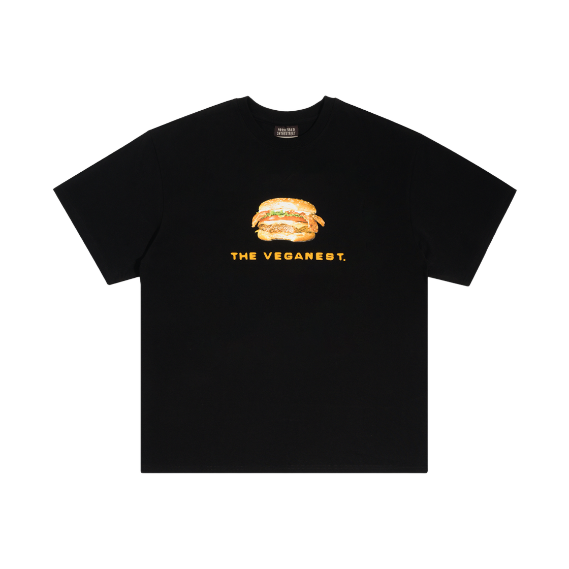 퍼츠 햄버거 티셔츠 블랙(POTS Hamburger T-Shirt Black)