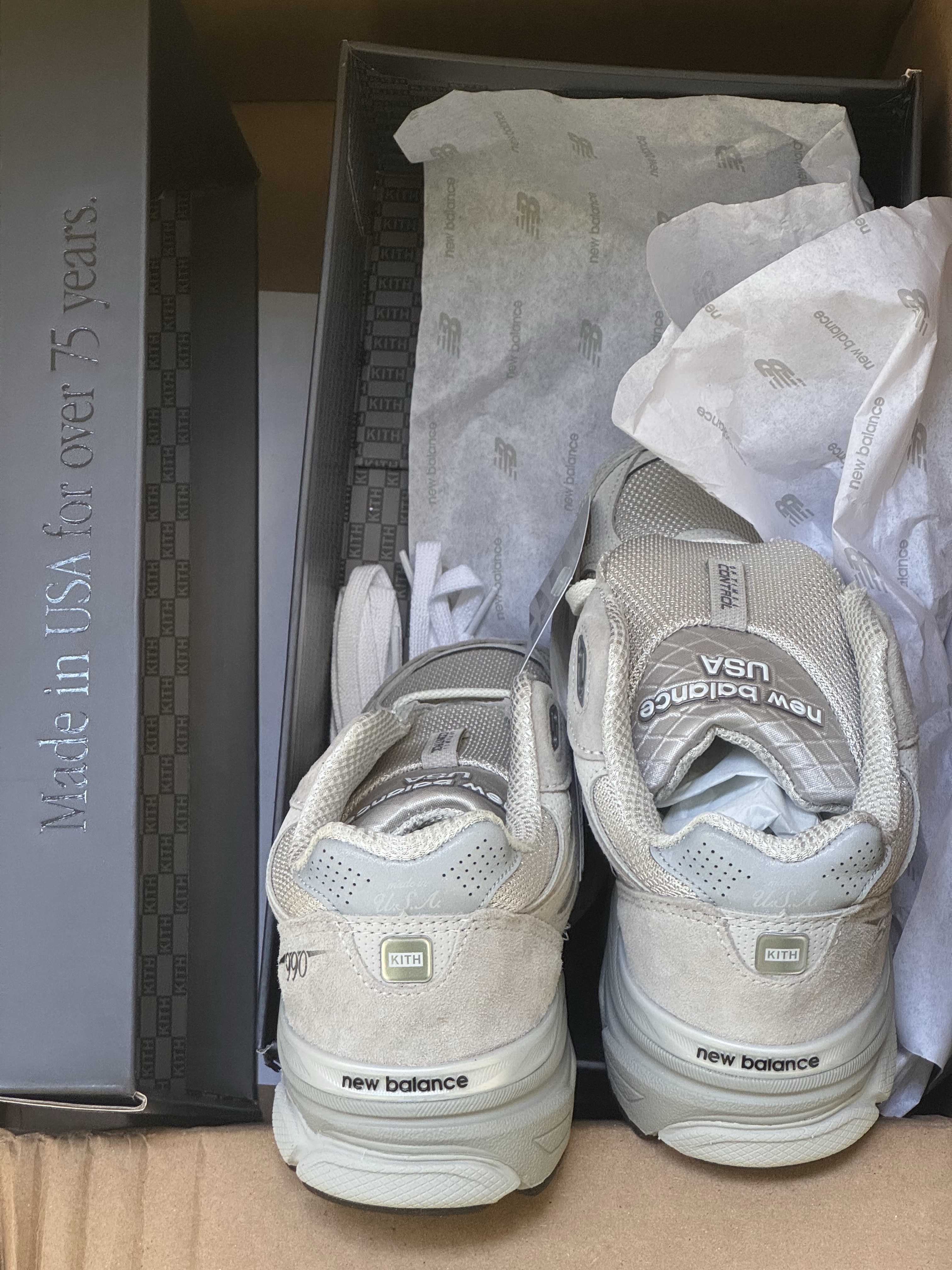 New Balance x Kith 993 Made in USA Asteroid, Adidas x Wales Bonner SL 72 Knit Brown μ°©μ© μ€νμΌ - 8