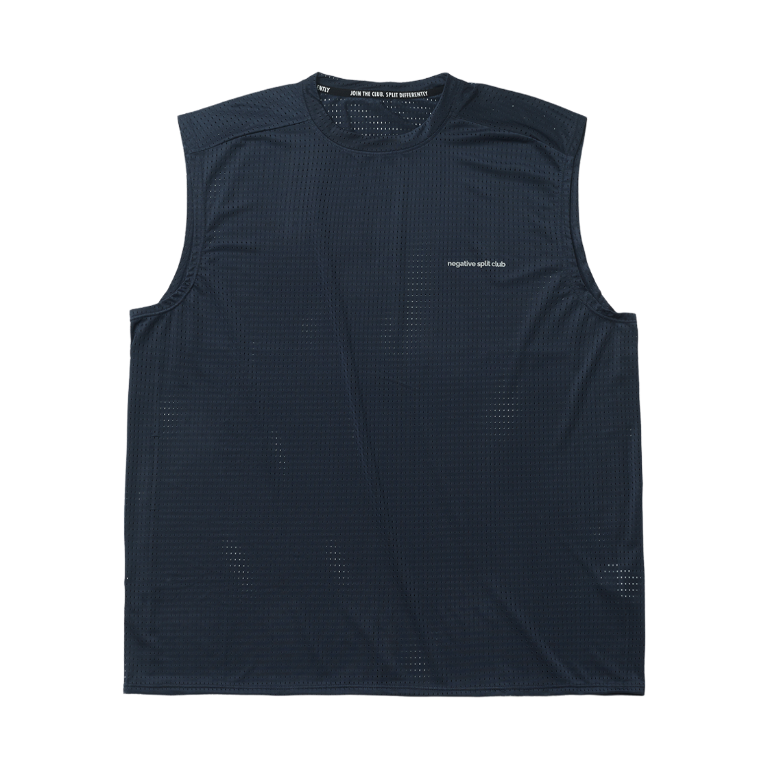 네거티브 스플릿 클럽 에어벤트 솔리드 싱글렛 네이비(negative split club AirVent Solid Singlet Navy)