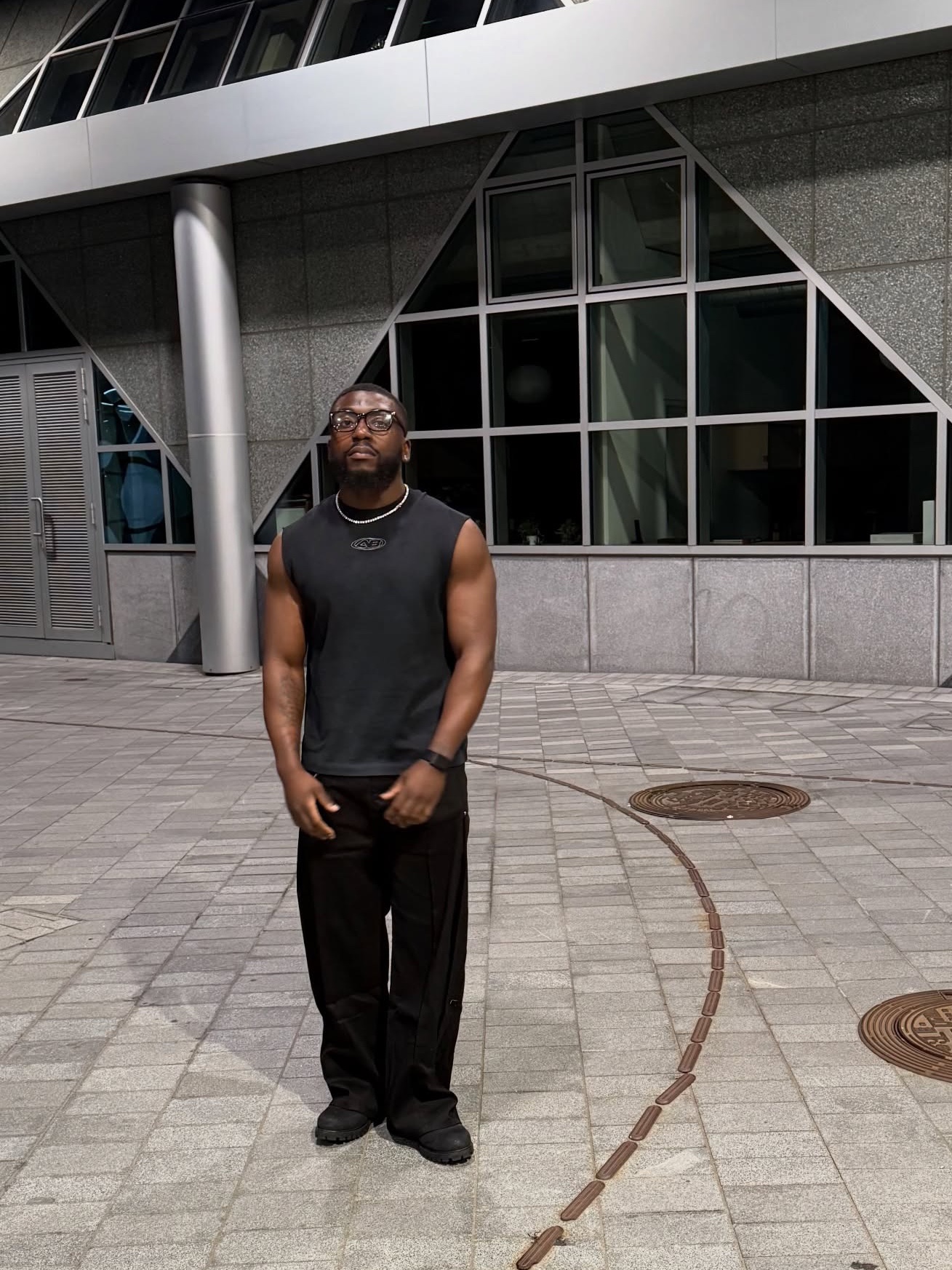[KREAM 단독] About:Blank AB Sport Sleeveless T-Shirt Washed Black - 26SS 착용 스타일 - 3