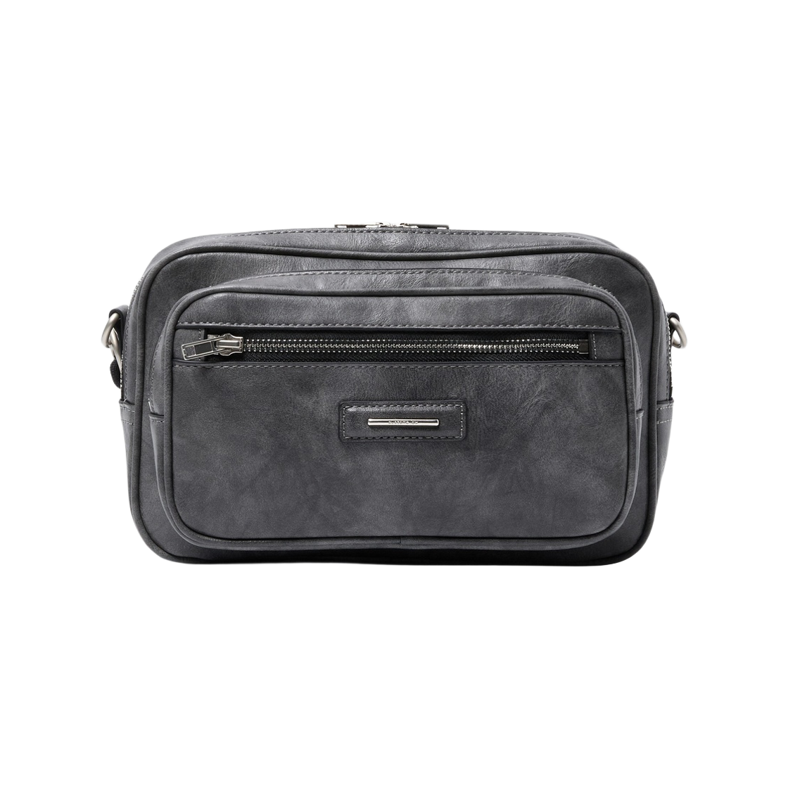 CABAX26103GYX Customellow Faux Leather Cross Bag Gray