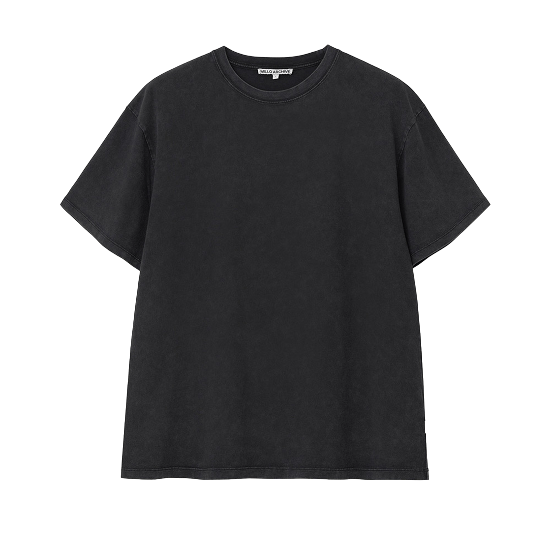 밀로 아카이브 에센셜 피그먼트 다잉 티셔츠 블랙(Millo Archive Essential Pigment Dyeing T-Shirt Black)