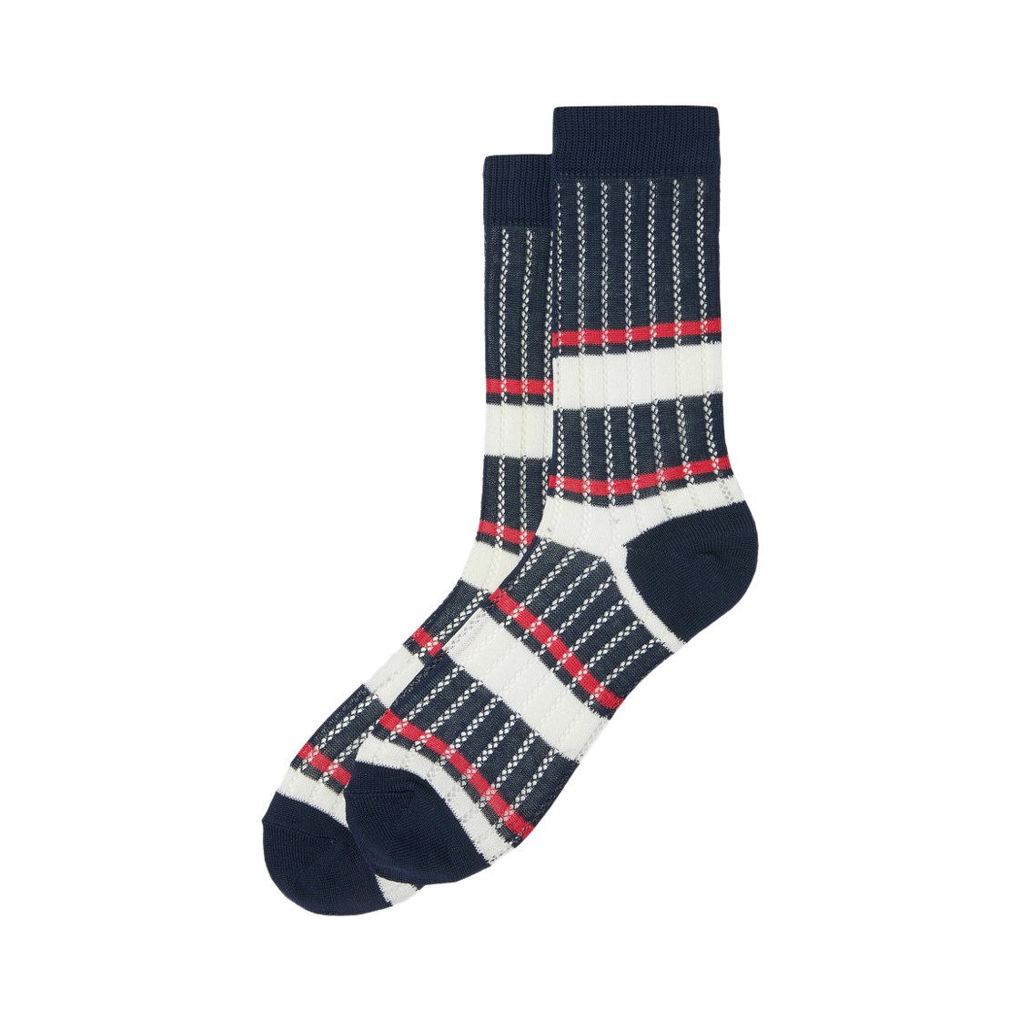 CALAX26107NYX Customellow Stripe Socks Navy