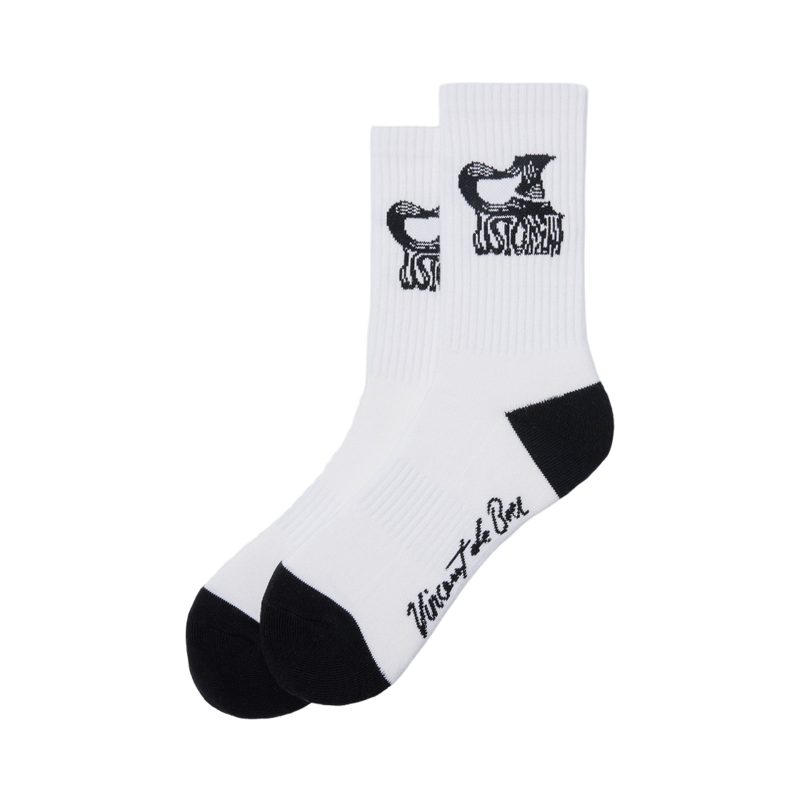 CALAX26481WHX Customellow Graphic Socks White