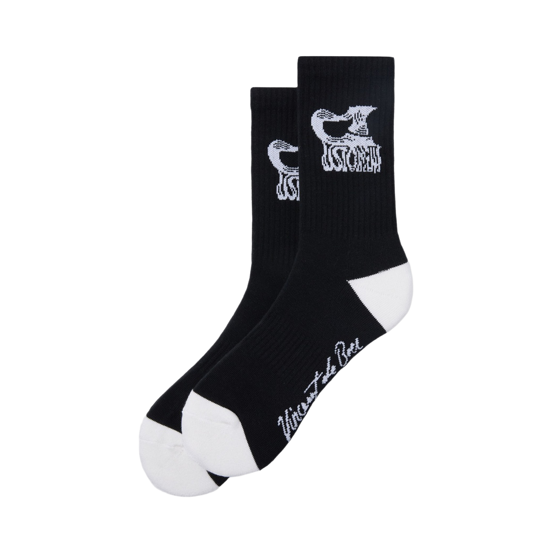 CALAX26481BKX Customellow Graphic Socks Black