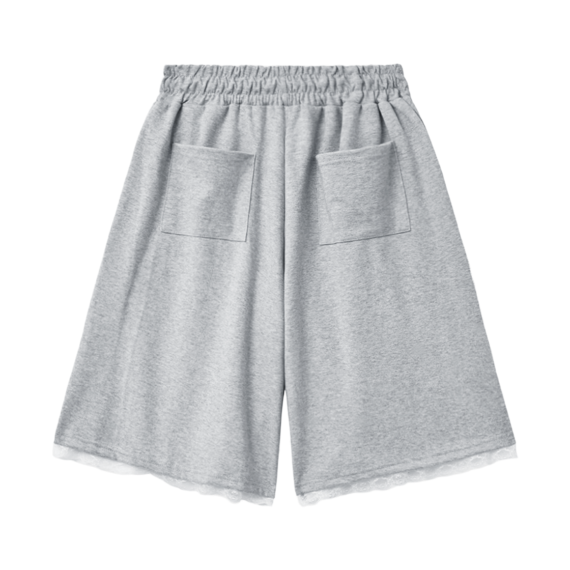 슬릭글로우 레이스 밴딩 버뮤다 팬츠 그레이(SLEEKGLOW Lace Banding Bermuda Pants Gray) - 2