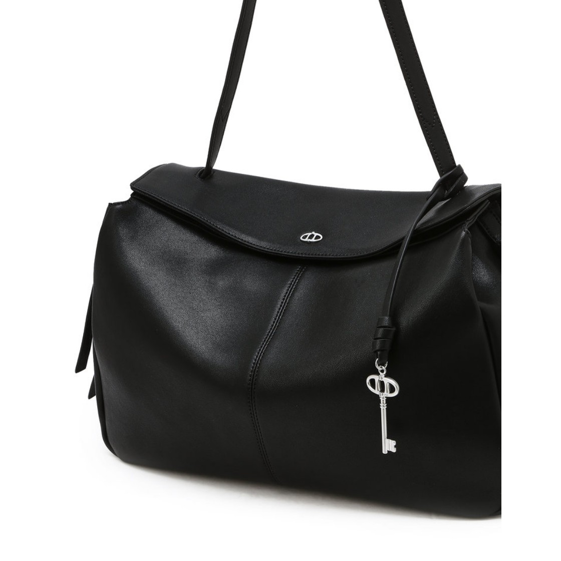 아떼 바네사브루노 액세사리 블랙 레더 드망 숄더백L AABA6F285BK 블랙(Athe Vanessabruno Acc Demain Black Leather Demain Shoulder Bag L Aaba6F285Bk Black) - 6