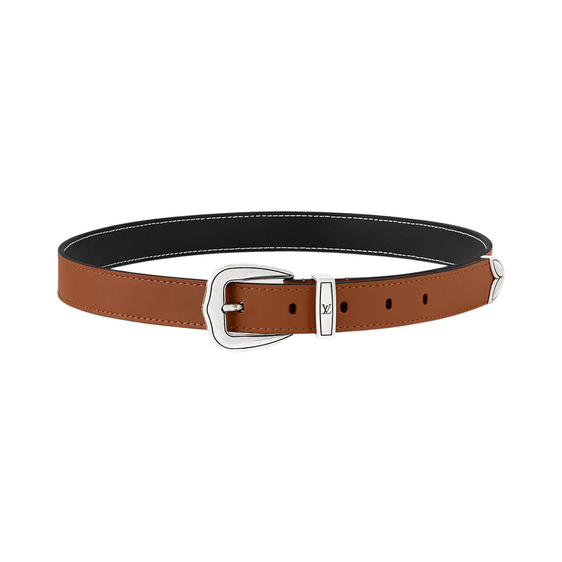 - Louis Vuitton LV Dust 25mm Belt Cognac