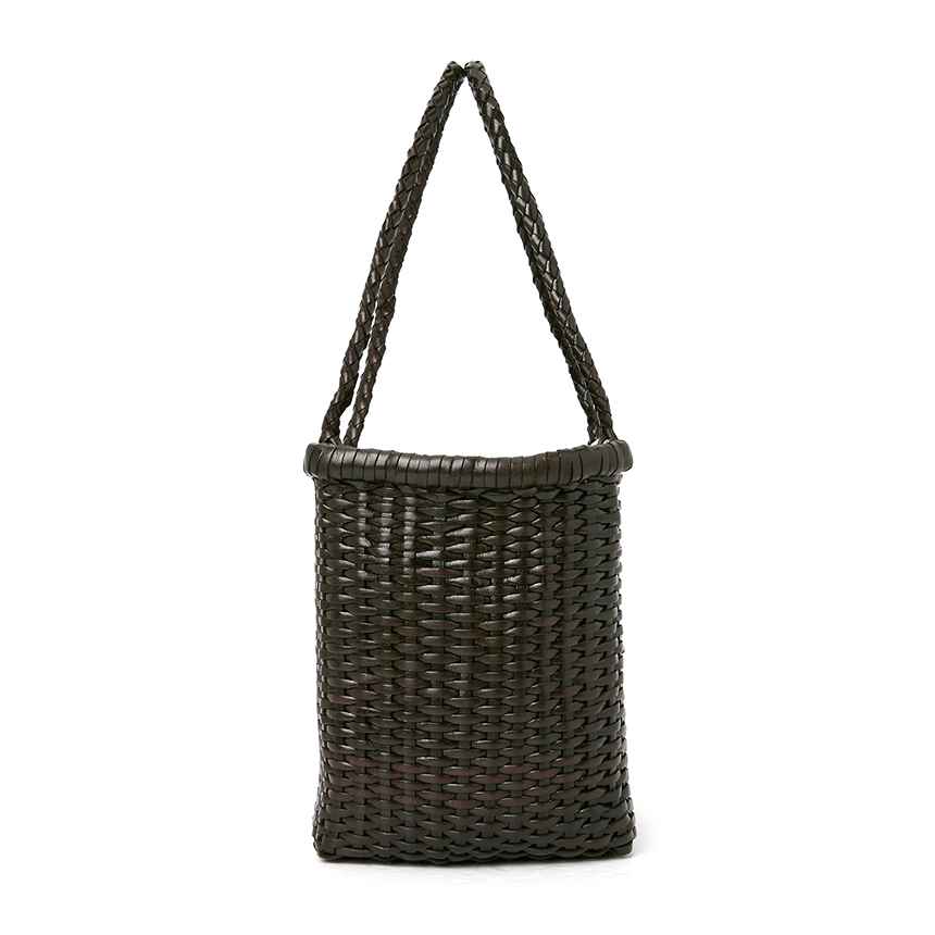 [15% 쿠폰] (W) 드래곤디퓨전 B 위브 스몰 바스켓백 브라운([15% 쿠폰] (W) Dragon Diffusion B Weave Small Basket Bag Brown) - 3