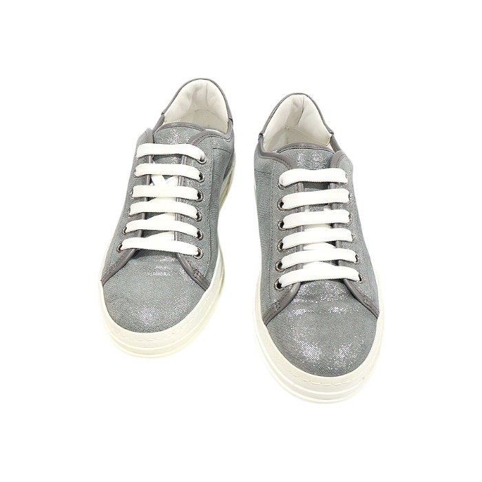 ITR24JPW56D6 Tod's Gray Suede Glitter Women Sneakers