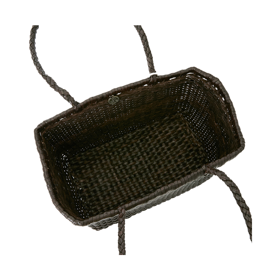 [15% 쿠폰] (W) 드래곤디퓨전 B 위브 스몰 바스켓백 브라운([15% 쿠폰] (W) Dragon Diffusion B Weave Small Basket Bag Brown) - 6