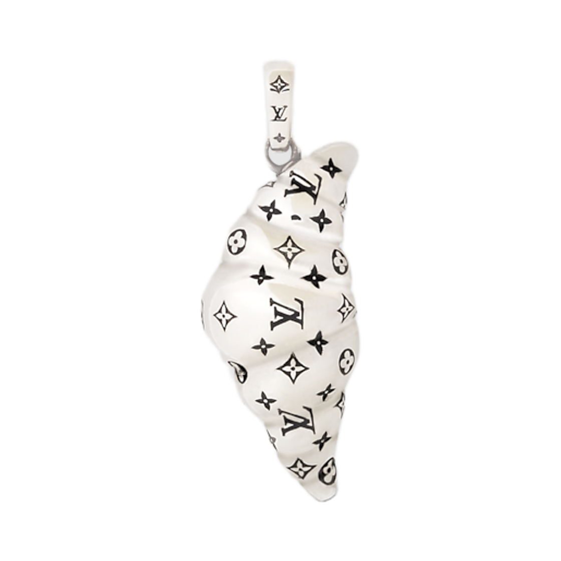 M03127 Louis Vuitton LV Croissant Medium Charm Palladium