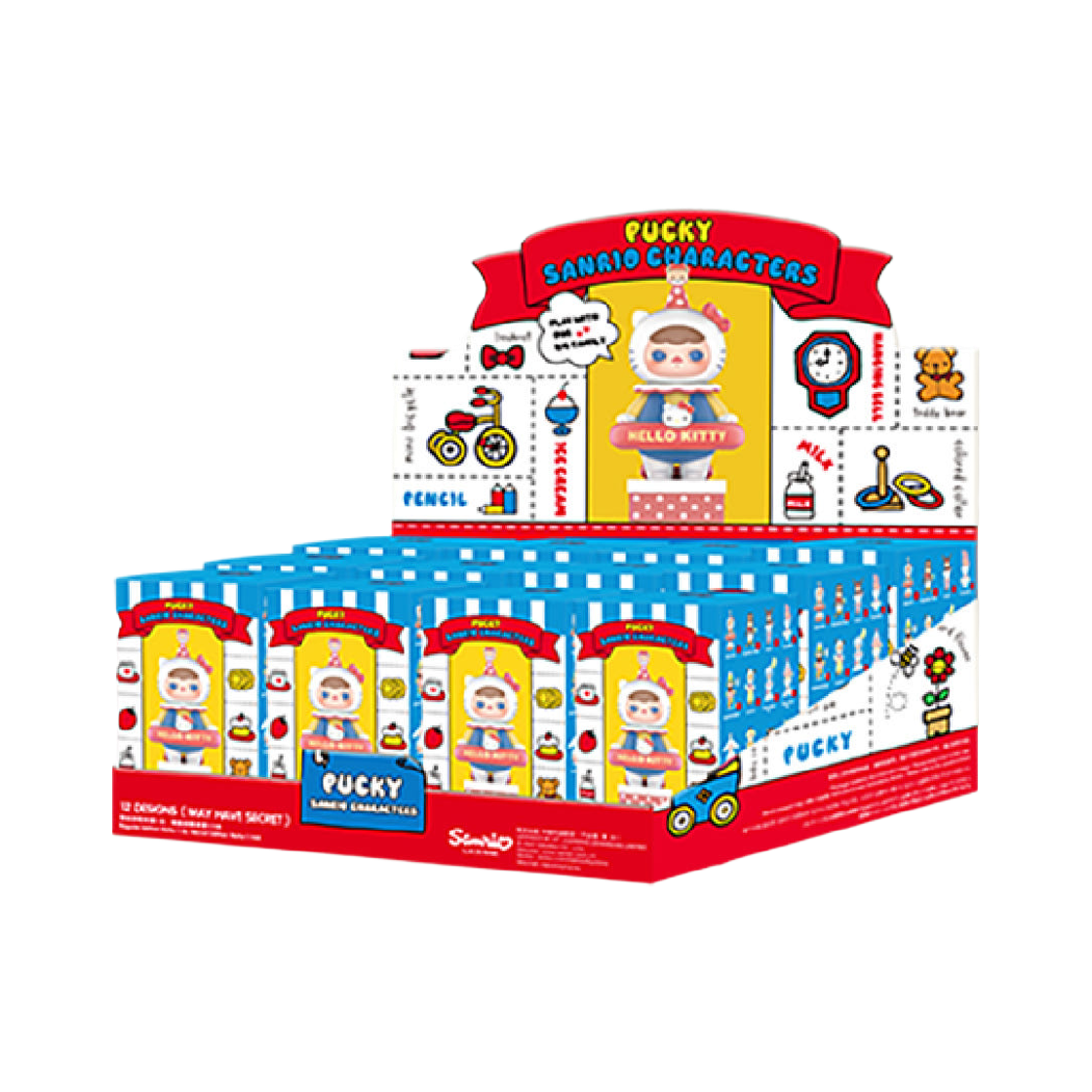 - Pop Mart Pucky Sanrio Family Series Figures Sealed Case (12 Blind Boxes)