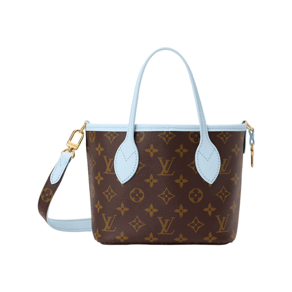 M28336 Louis Vuitton Neverfull Inside Out BB Monogram Sky Blue