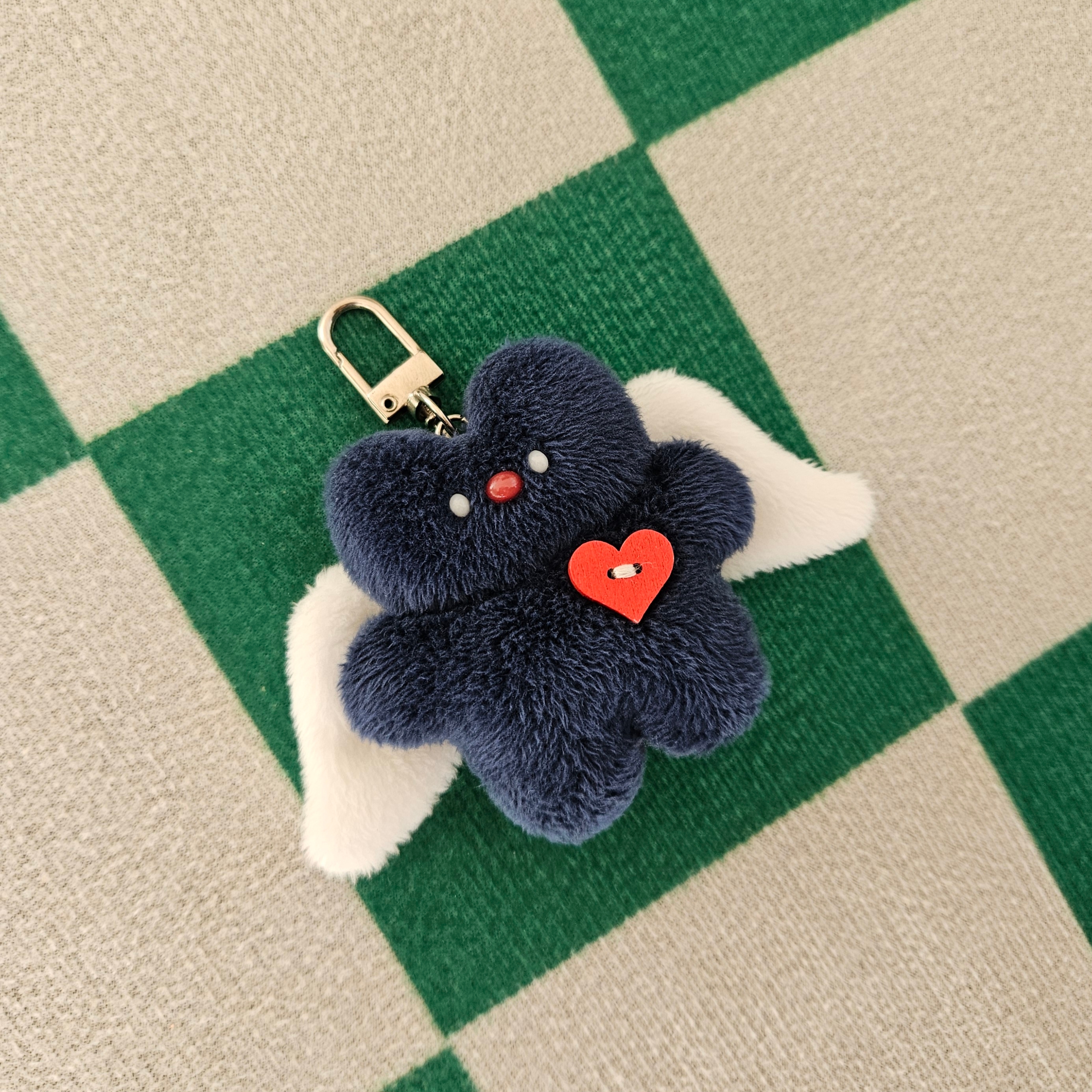 ZZICONG STORE Handmade Cupid Cat Keyring 착용 스타일