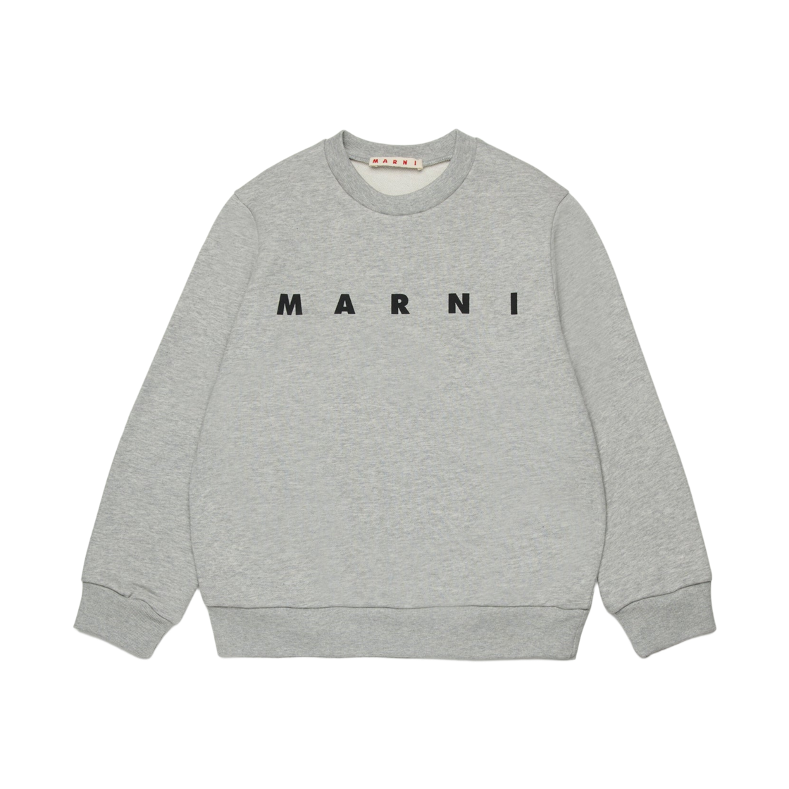 (키즈) 마르니 마르니 프린트 코튼 스웨트셔츠 그레이((Kids) Marni Cotton Sweatshirt with Marni Print Grey)