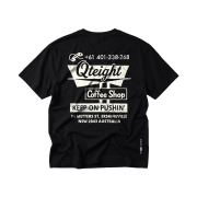 QT8 GARMENTS Coffee Shop Washed Tee Black