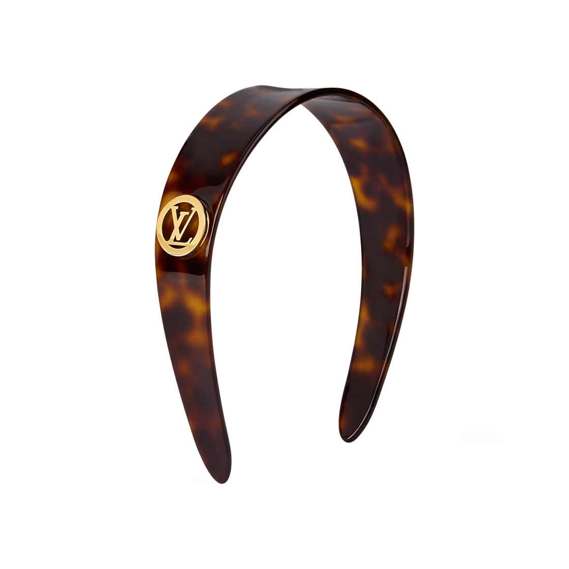 M02980 (W) Louis Vuitton LV Circle Headband Dark Tortoise