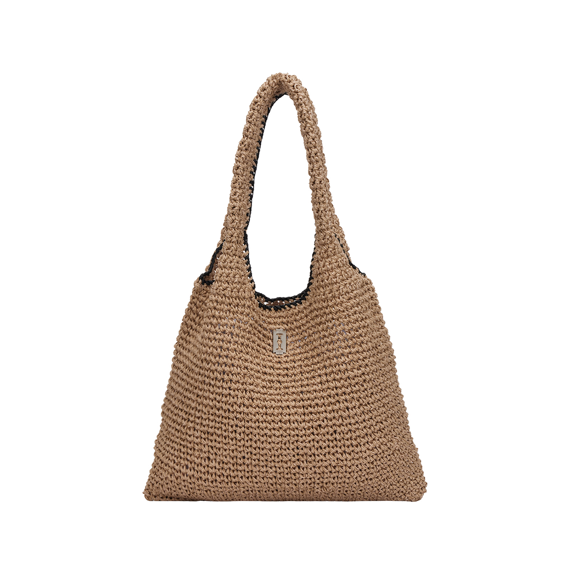 분크 보터 위빙 호보 라지 베이지(vunque Boater Weaving Hobo L Beige) - 2