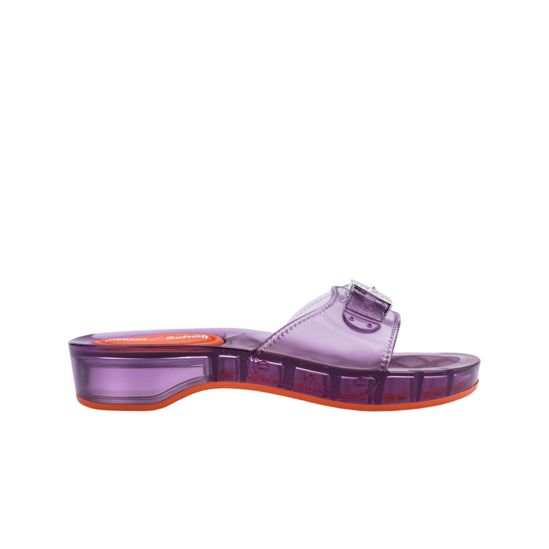 (W) 멜리사 x 숄 페스쿠라 힐 클리어 라일락((W) Melissa x Scholl Pescura Heel Clear Lilac)