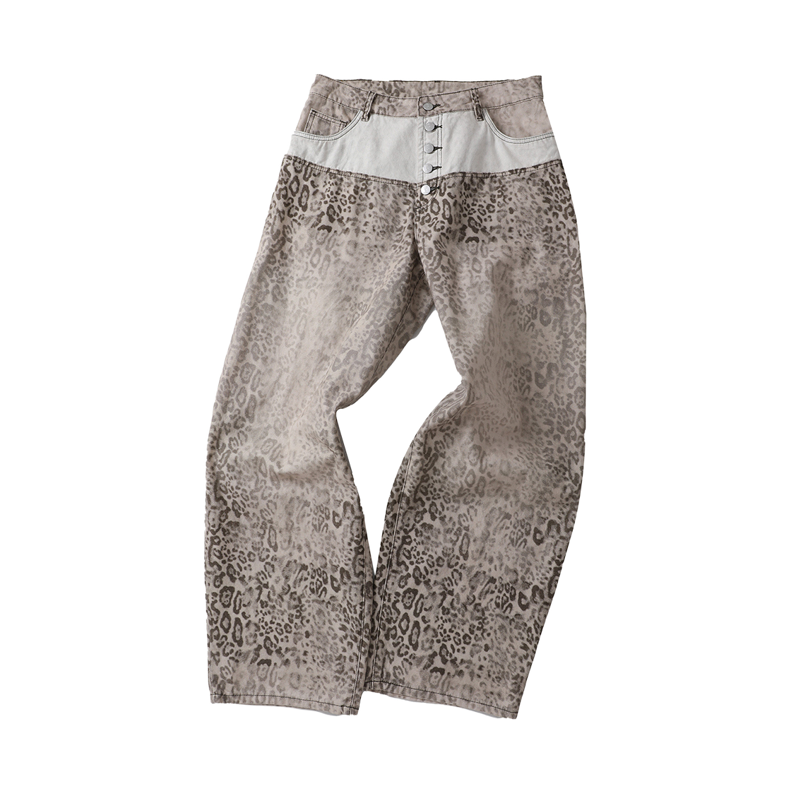 스팁 사바나*레오파드 팬츠 - 배기 실루엣(STEEPC Savana*Leopard pants - baggy)
