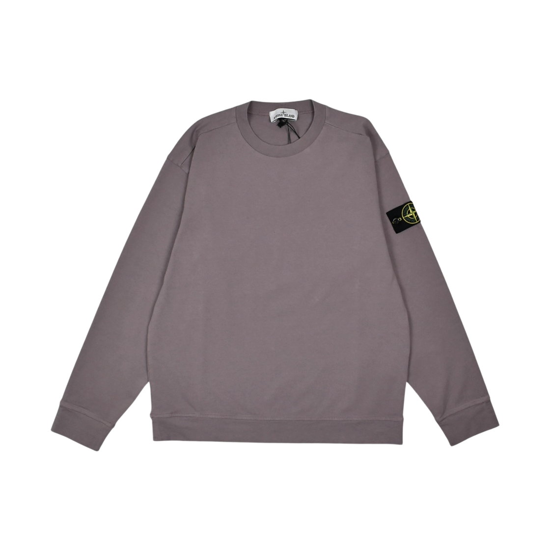L1S1561000-57S0B50-V008F Stone Island 6100057 Heavy Organic Cotton Jersey Regular-Fit Crewneck Sweatshirt Purple Grey - 26SS