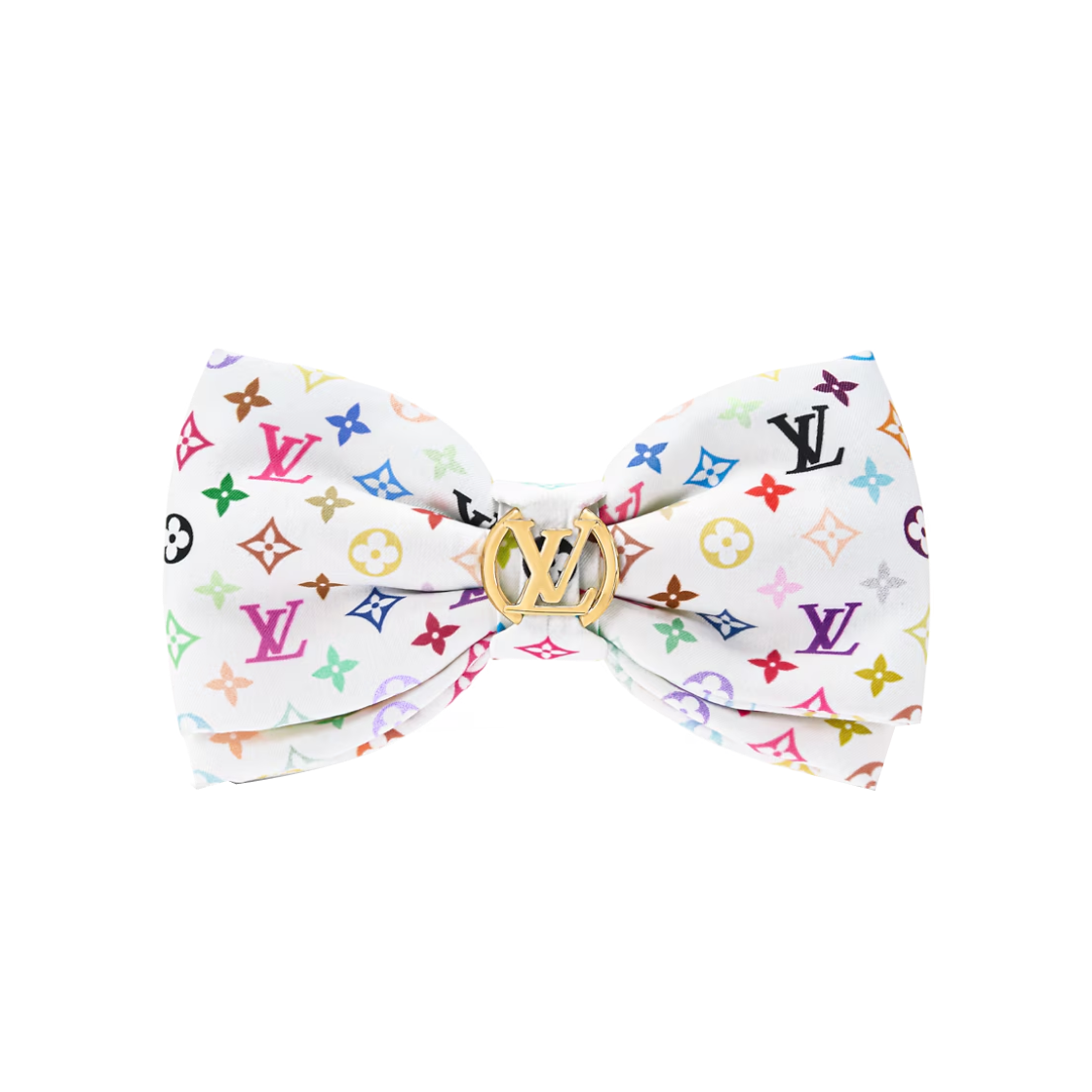M03722 (W) Louis Vuitton x Murakami Takashi Monogram Bow Barrette Multicolor