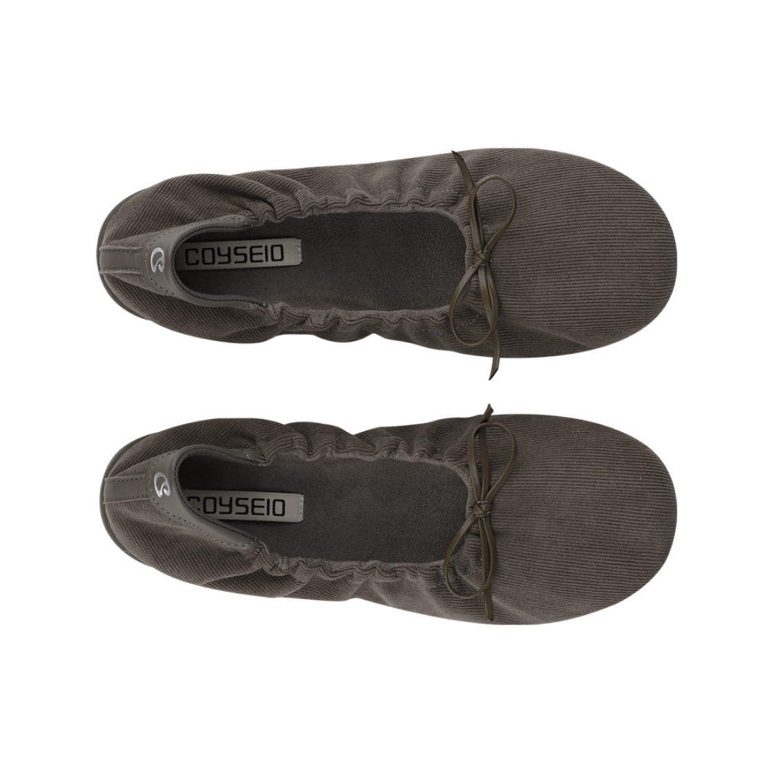 코이세이오 셔링 플랫 슈즈 브라운(COYSEIO Shirring Flat Shoes Brown)