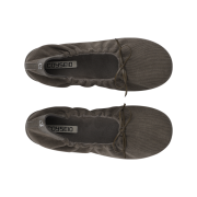 COYSEIO Shirring Flat Shoes Brown