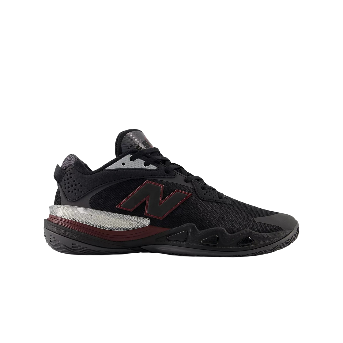 BBHSLMT2 New Balance Hesi Low v2 Black Classic Crimson - D Standard