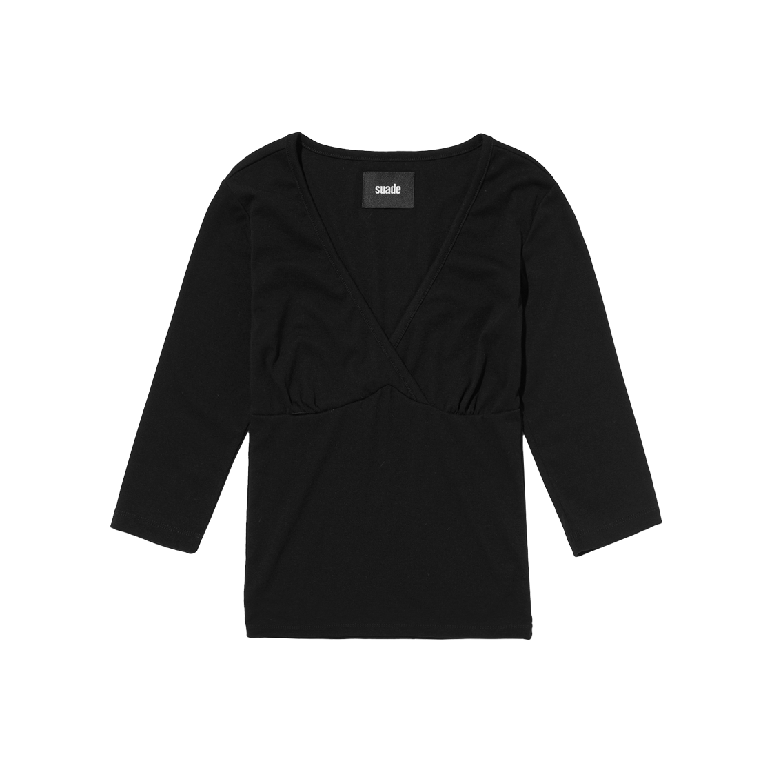 스웨이드 브이넥 7 컷 블랙(Suade V Neck 7 Cut Black)