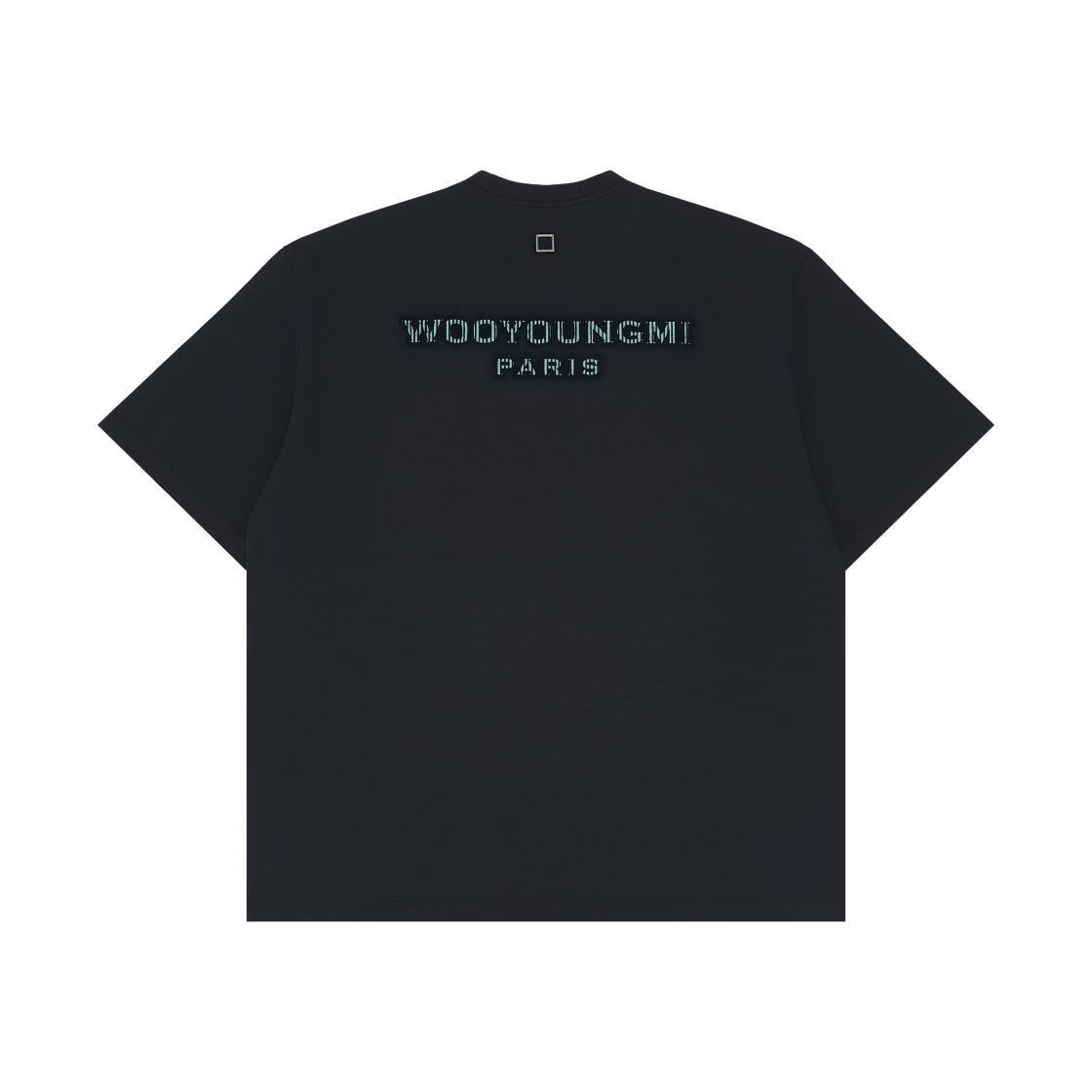 Wooyoungmi Tuft Embroidered Back Logo T-Shirt Navy - 26SS