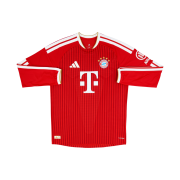 Adidas FC Bayern Munchen 2026/27 Home Authentic Long Sleeve Jersey Better Scarlet White - US Sizing (Non Marking Ver.)