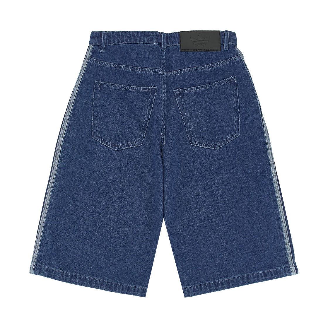 아디다스 아디컬러 데님 파이어버드 쇼츠 미디움 블루 데님 - KR 사이즈(Adidas Adicolor Denim Firebird Shorts Medium Blue Denim - KR Sizing) - 2